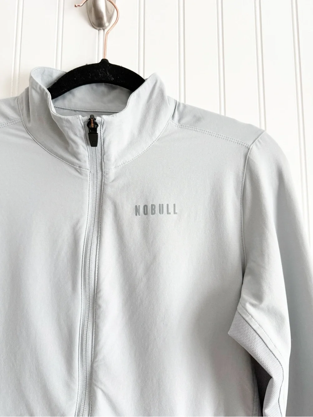 NoBull Size Small Gray 4Way Stretch Woven Lightweight Jacket